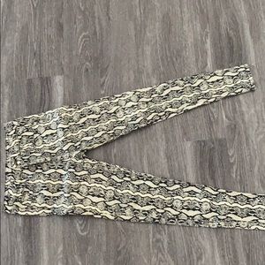 snake print jeans